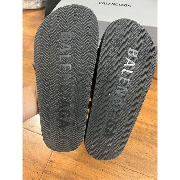 Balenciaga classic logo leather slides size 36 - Picture 3 of 8